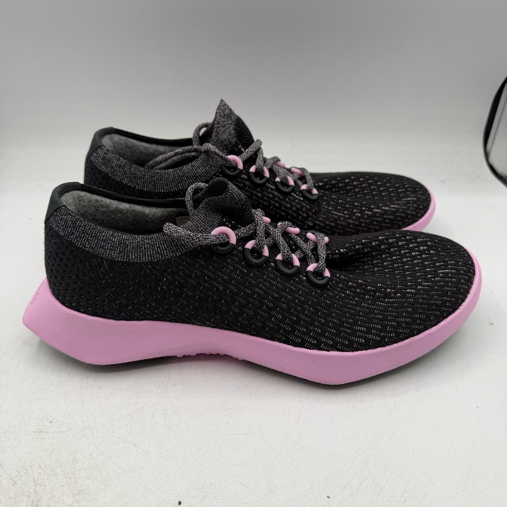 Allbirds Tree Dasher 2 Running Shoes Womens Sz 11 Black Pink Athletic Sneakers